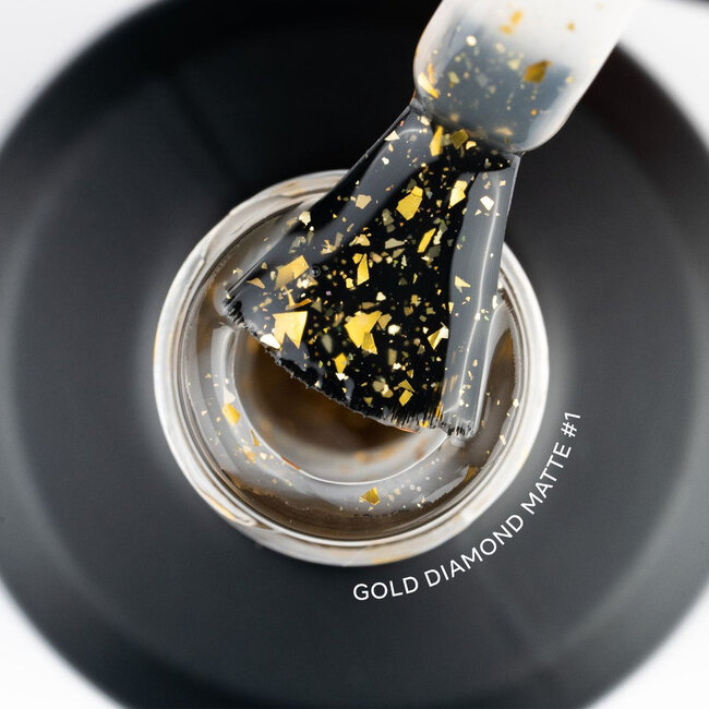 Pink Mask - Gel Top Coat 039 - Gold Diamond Matte #1