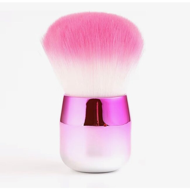 The Studio - White Pink Ombre Dust Brush - Round Head - SM