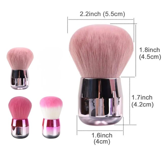 The Studio - Pink Ombre Dust Brush - Round Head - SM