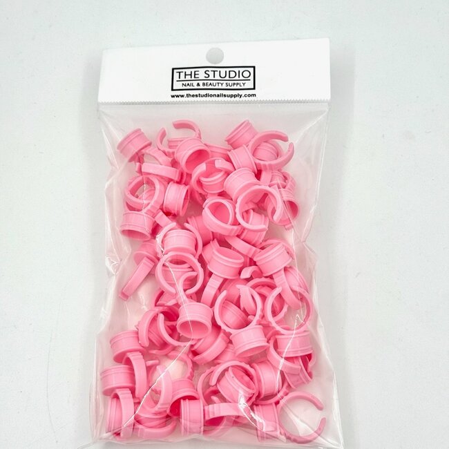 The Studio - Lash Glue Rings - Pink - 2 - 50 ct
