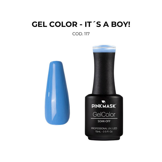 Pink Mask - Gel Polish - 117 It's A Boy