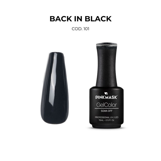 Pink Mask - Gel Polish - 101 Back in Black