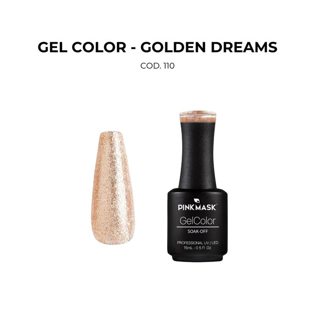 Pink Mask - Gel Polish - 110 Golden Dreams