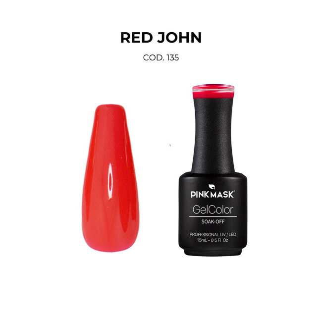 Pink Mask - Gel Polish - 135 Red John