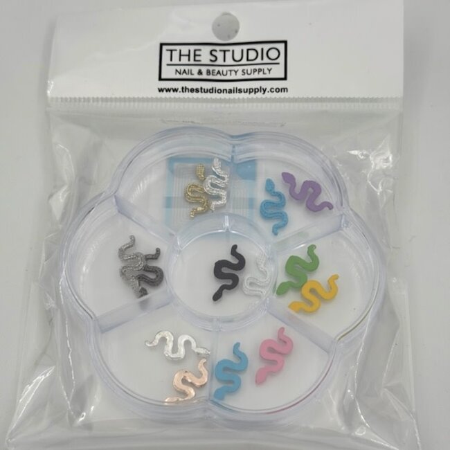 The Studio - Art Pack #457 - Snake Charms - Assorted - 14 ct