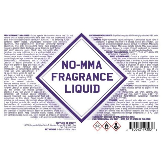 Monomer - No-MMA Fragrance Liquid - 1 gal