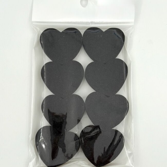The Studio - Heart Buffers - 100/180 - Black - 8 ct