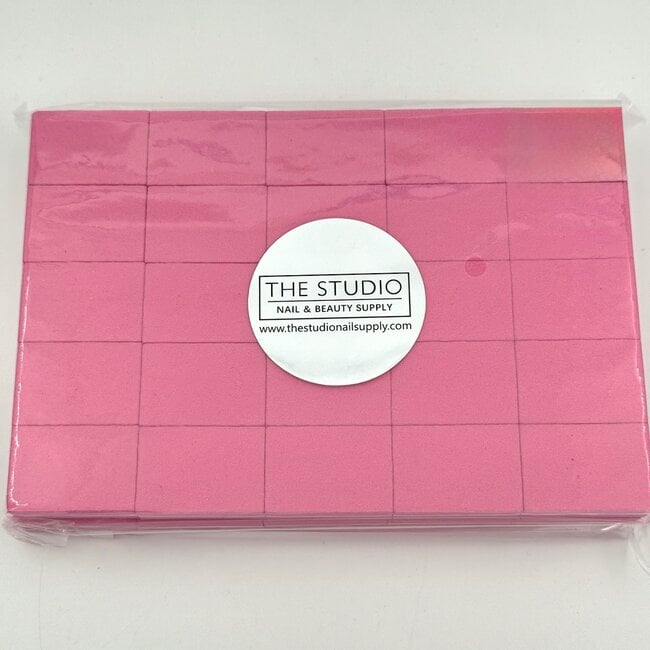 The Studio - Mini Buffers - Pink - 100/180 Grit - 50 ct