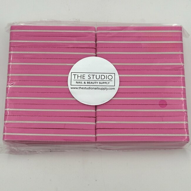 The Studio The Studio - Small File Buffer - 100/180 - Pink - 20 ct