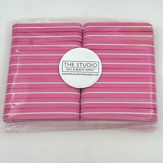 The Studio The Studio - Small Rectangle File Buffer - 100/180 - Pink - 20 ct