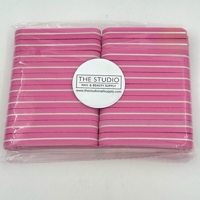 The Studio The Studio - Small Rectangle File Buffer - 100/180 - Pink - 20 ct
