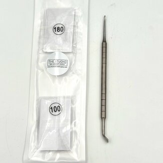 The Studio The Studio - Cuticle Pusher, Scraper With Sandpaper Sheets