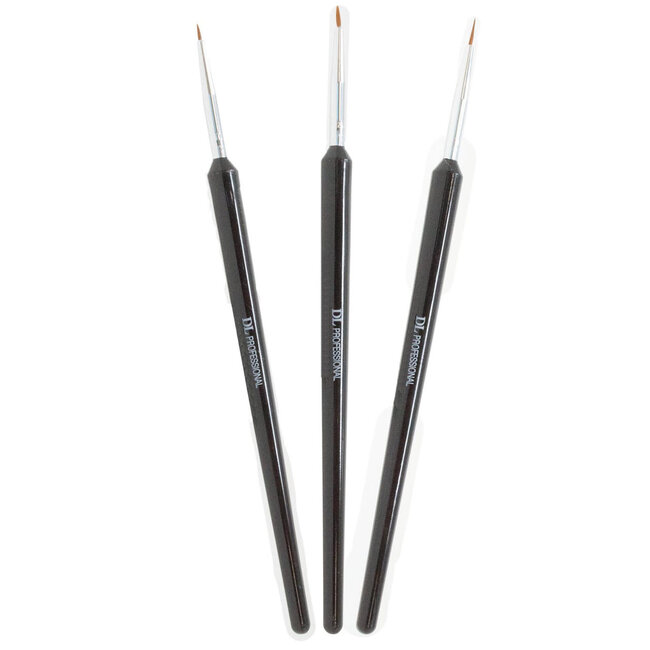 DL - Nail Striping Brush Set - 3 piece - DL C502
