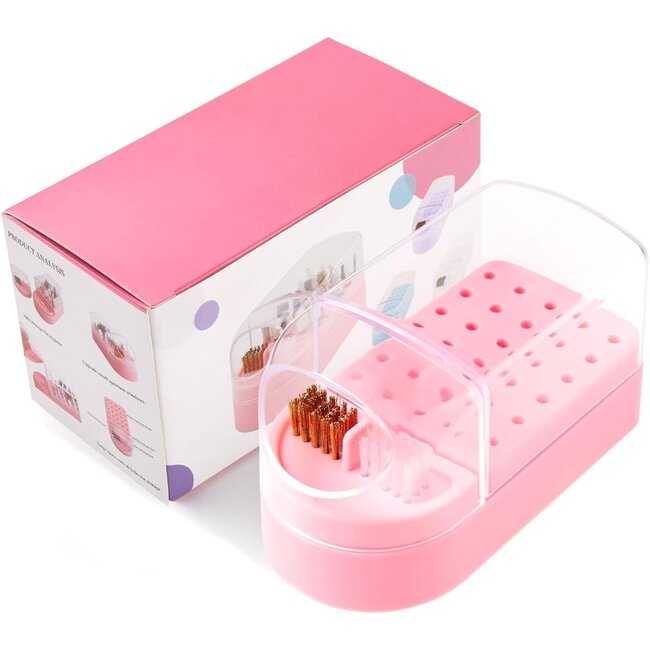 Folding Bit Holder - 30 Hole - Pink
