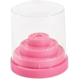 The Studio The Studio - Nail Drill Bit Holder - 48 Holes - Light Pink