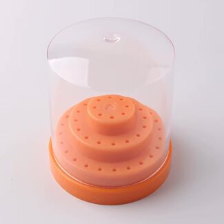 The Studio The Studio - Nail Drill Bit Holder - 48 Holes - Orange