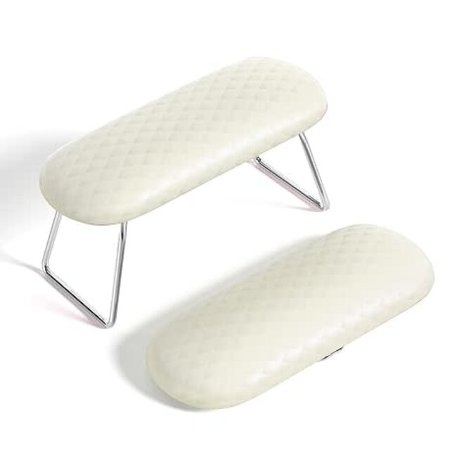 Golden - Hand Arm Rest  w/ Stand - White - HI