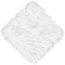 Display Photo Mat - White Square Fluffy - 15"x15"