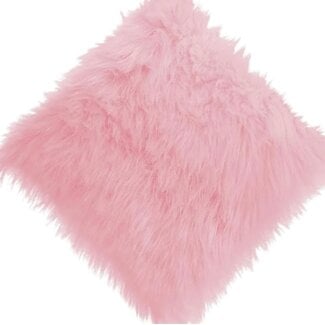 Display Photo Mat - Light Pink Fluffy Square - 15x15