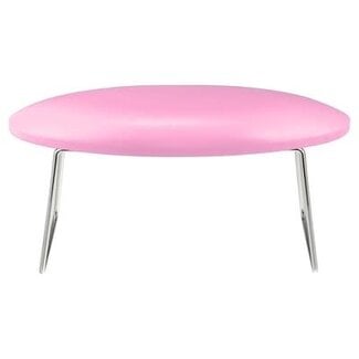 Manicure Leather Arm Rest - Oval - Pink