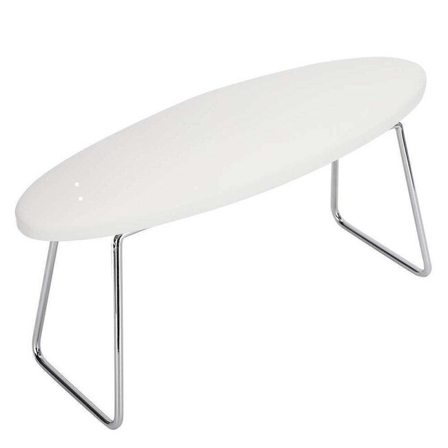 Manicure Leather Arm Rest - Oval - White