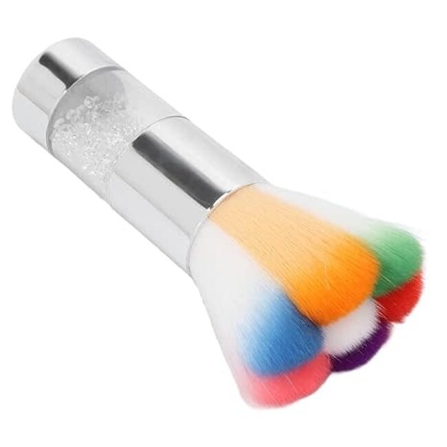 The Studio - Multicolor Dust Brush - Crystal - Silver