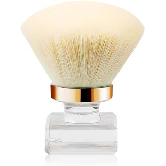 The Studio The Studio - Dust Brush w/ Square Stand - Round - Cream