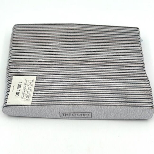 The Studio - Files - Oval - 100/180 - Zebra/ Grey - Diamond - 25 Count