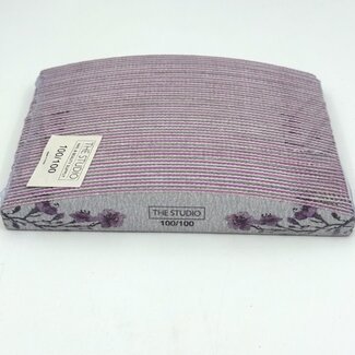 The Studio The Studio - Files - Oval - 100/100 - Zebra/ Pink - Lavender Blossom - 25 Count