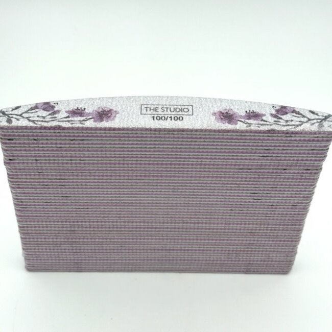 The Studio - Files - Oval - 100/100 - Zebra/ Pink - Lavender Blossom - 25 Count