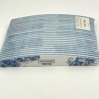 The Studio The Studio - Files - Oval - 100/100 - Zebra/ Blue - Gear Flowers - 25 Count