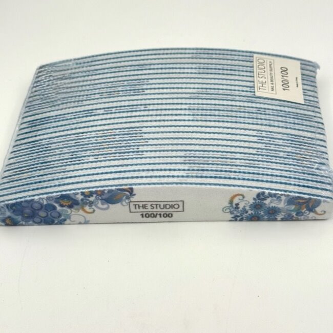 The Studio - Files - Oval - 100/100 - Zebra/ Blue - Gear Flowers - 25 Count