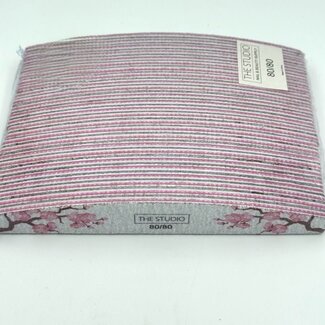 The Studio The Studio - Files - Oval - 80/80 - Zebra/ Pink - Cherry Blossom - 25 Count