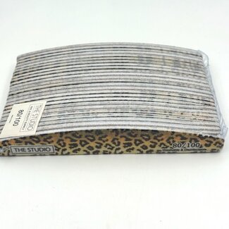 The Studio The Studio - Files - Oval - 80/100 - Brown/Yellow - Leopard - 25 Count