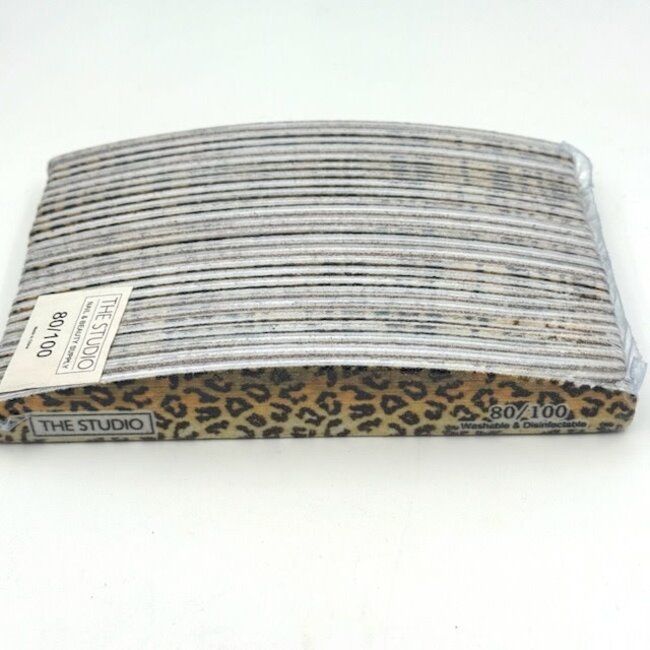 The Studio - Files - Oval - 80/100 - Brown/Yellow - Leopard - 25 Count