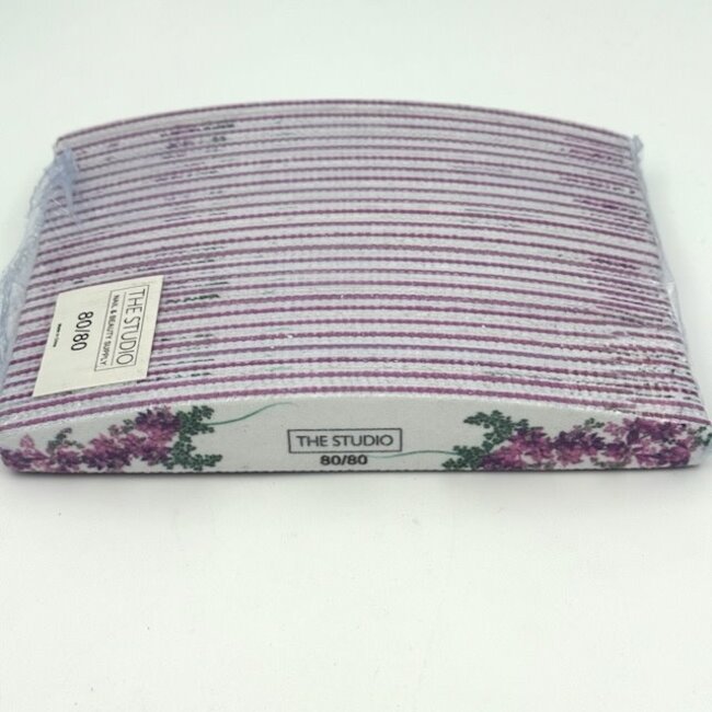 The Studio - Files - Oval - 80/80 - Zebra/ Purple - Purple Flowers - 25 Count