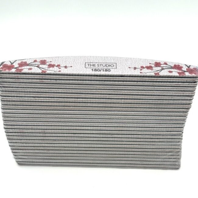 The Studio - Files - Oval - 180/180 - Zebra/ Black - Cherry Blossom - 25 Count