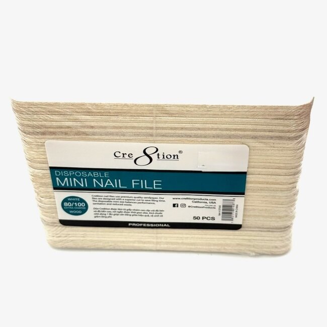 Cre8tion - Mini Nail File - 80/100 - 50 count