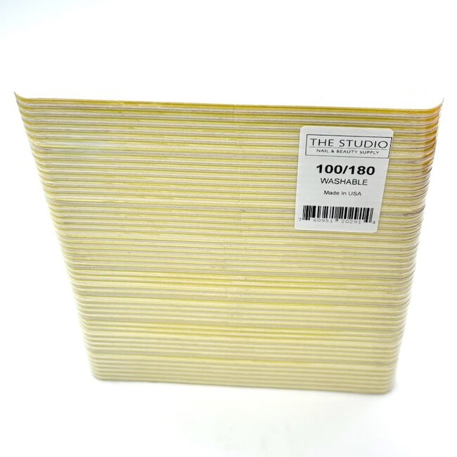 The Studio - Files - Regular - 100/180  - White/ Yellow - 50 Count