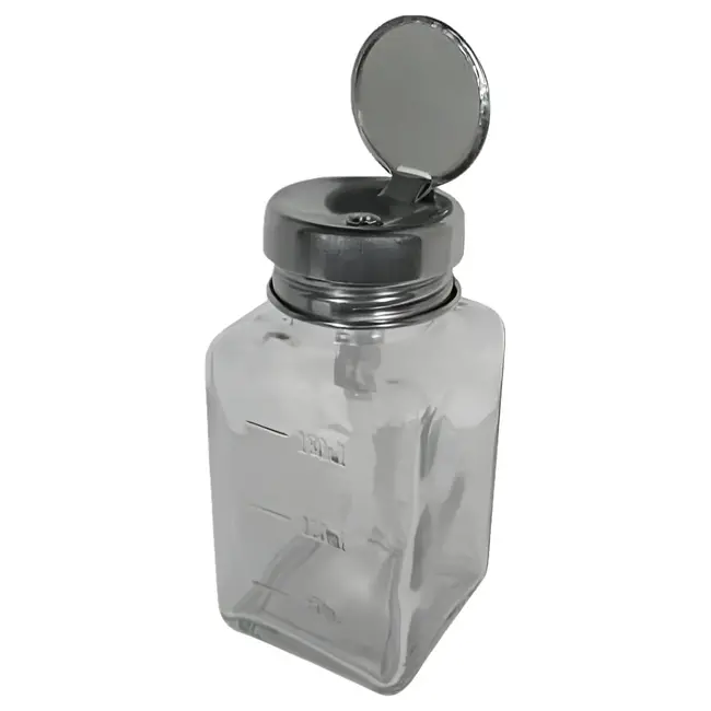DL -  Glass Pump Dispenser Bottle - 6 oz - DL-C334