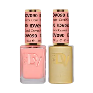 DND DIVA DND DIVA - 090 - Coral Cravers - DUO Polish