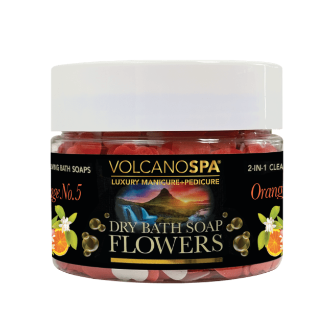 Volcano Spa - Dry Bath Soap Flowers - 12 oz - Orange