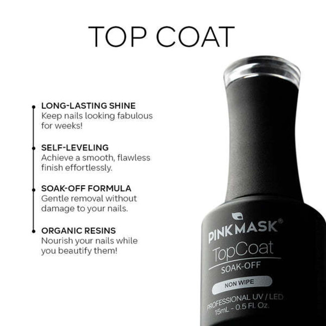 Pink Mask - Gel Top Coat 007 - Crystal