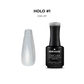 Pink Mask Pink Mask - Gel Polish - 217 Holo #1