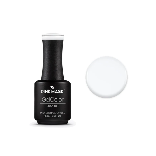Pink Mask - Gel Polish - 100 White Tips