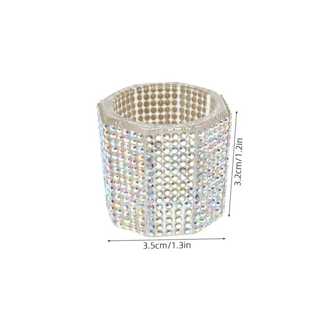Rhinestone Dappen Dish - AB Clear