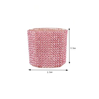 The Studio Rhinestone Dappen Dish - Pink