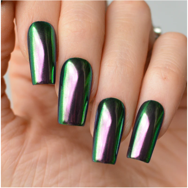 Pink Mask - Chameleon - 3 - Nail Art