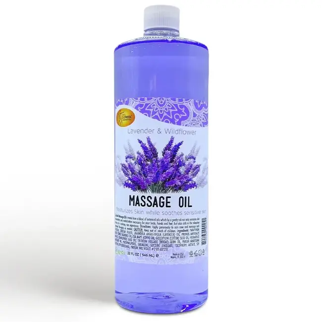 Spa Redi Spa Redi - Massage Oil - 32 oz - Lavender Wildflower