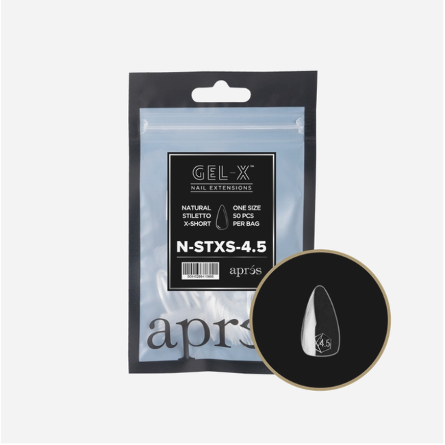 Apres - Refill Bags - Natural - Stiletto Extra Short - #4.5